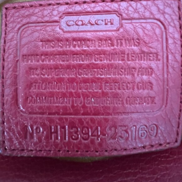 Coach 25169 Madison Crossbody w/ dust bag in Red  Coach - Picture 7 of 7